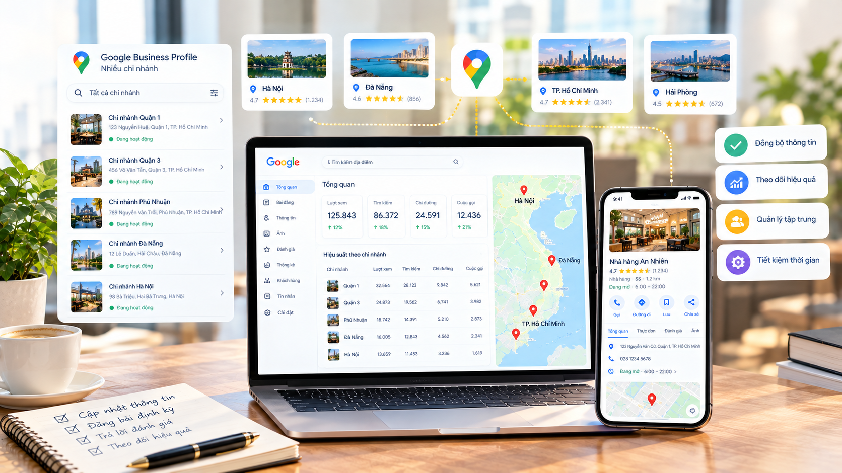 Quản lý Google Business Profile nhiều chi nhánh